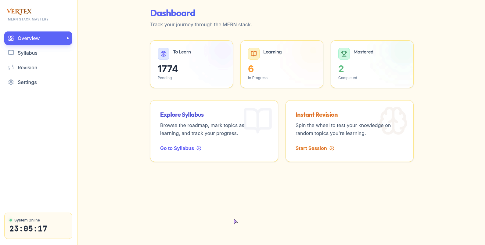 Overview Page
